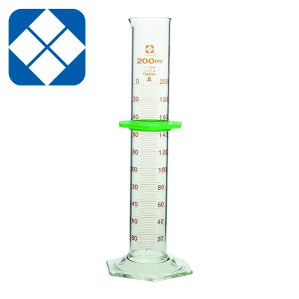 SIBATA 柴田科学 026500-200 メスシリンダー カスタムA 200mL バンパー