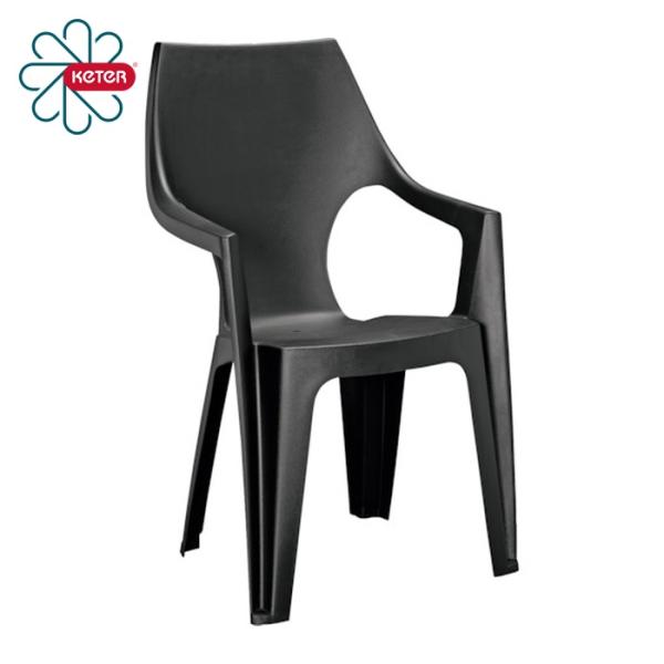 KETER ロビーチェア|特長:オフィス内だけでなく、バルコニー等どこにも馴染むデザインです。 屋内、屋外共に使用可能です。 軽量かつ高耐久製品です。