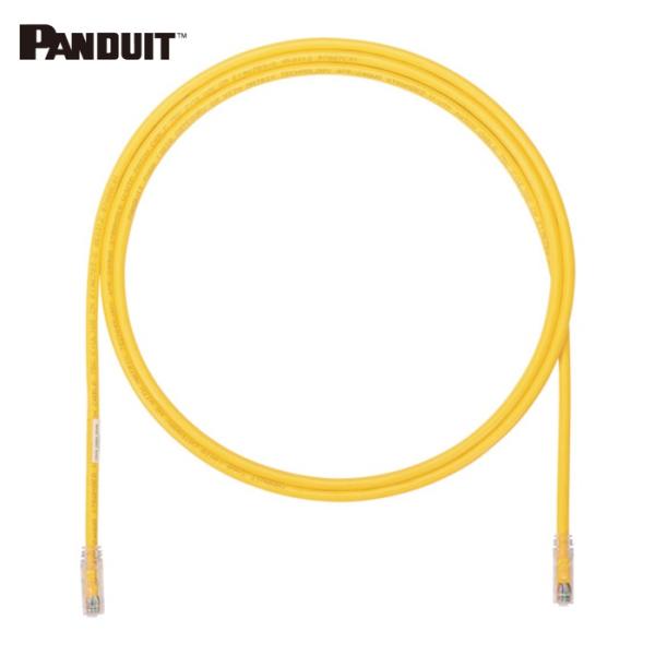 ■PANDUIT カテゴリ6A UTPパッチコード 24AWG単線 ケーブル径:Φ6.4mm 15m 黄 UTP6AX15MYL〔品番:UTP6AX15MYL〕【2477329:0】[店頭受取不可] PANDUIT（パンドウイット） カテゴリ6A UTPパッチコード 24AWG単線