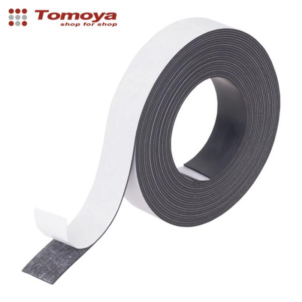他サイト： 友屋 強力マグネットテープ異方性20mm幅X5m厚み1mm (1巻) 62407-01の商品画像