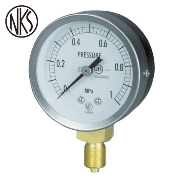 長野 汎用圧力計|特長:ブルドン管の弾性変形(動き)を指針に伝える構造の圧力計で、構造が簡単なため、取り扱いが容易です。 JIS B 7505・1規格品です。