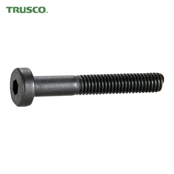 他サイト： トラスコ 低頭六角穴付ボルト 黒染め半ネジ M8×35 6本入 (1Pk) B081-0835の商品画像