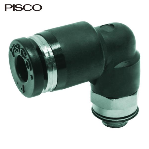 PISCO ピスコ PL4-M5 チューブフィッティング エルボ 適合外径4mm 接続口径M5×0.8 (1個)