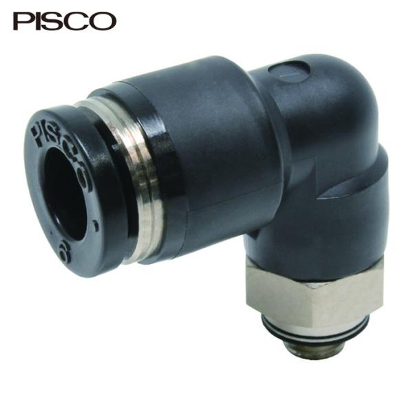 PISCO ピスコ PL6-M5 チューブフィッティング エルボ 適合外径6mm 接続口径M5×0.8 (1個)