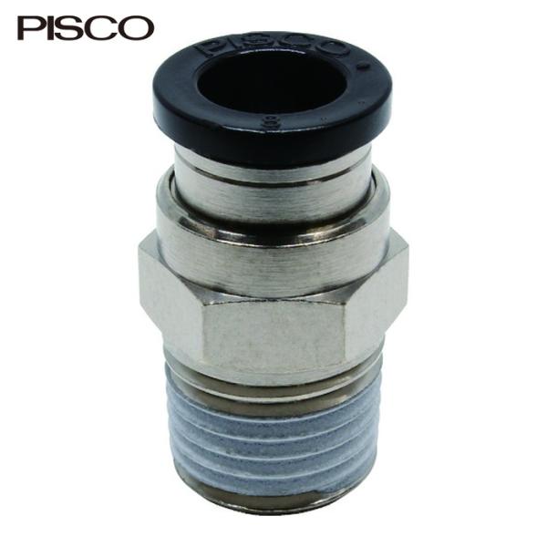 PISCO ピスコ PC8-02 チューブフィッティング ストレート 適合外径8mm 接続口径R1/4 (1個)
