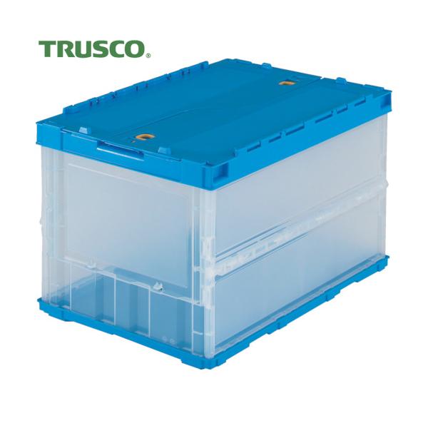 TRUSCO中山 トラスコ中山 50L オリコン コンテナ 折りコン 半透明 TRUSCO中山 トラスコ TRUSCO オリコン 薄型折りたたみコンテナ