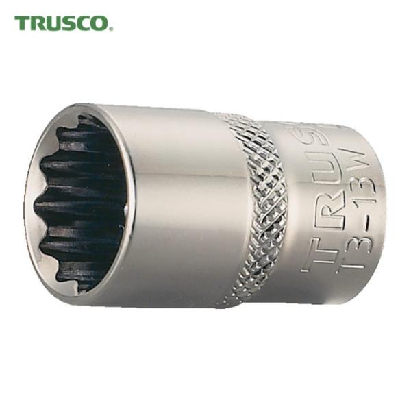 トラスコ TRUSCO ソケット 12角タイプ 差込角9.5 対辺19mm (1個) T3-19W
