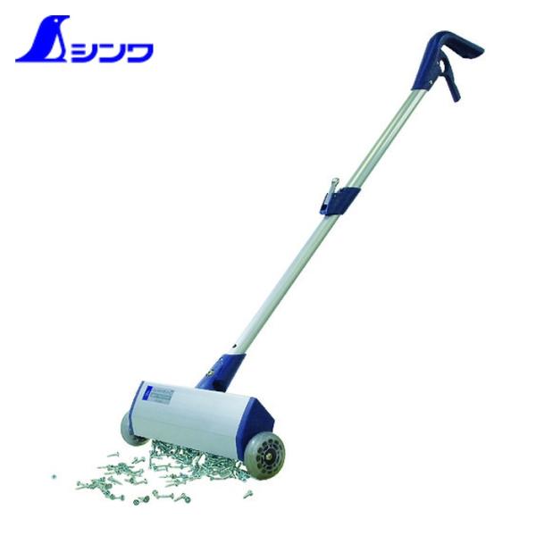 他サイト： シンワ測定 ハンドマグネット キャスター付 金属片 ビス 釘 ねじ 拾い (1本) 品番：73556の商品画像