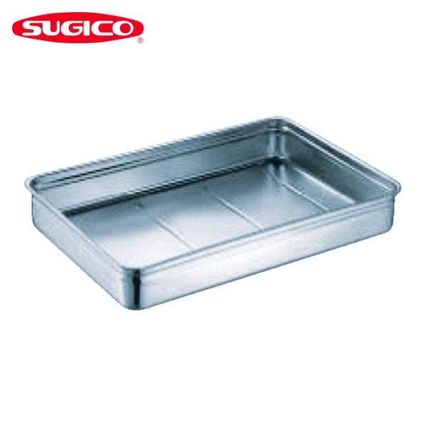 スギコ産業 18-8ステンレス番重バット 特大浅型 手無 660x440x90 (1枚