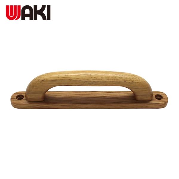 和気産業 WAKI 座付木製ハンドル TW-390 120mm クリヤー (1個) TW-390