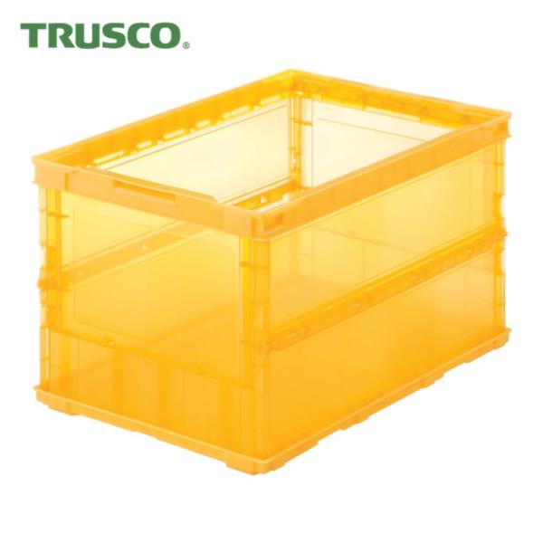 【8個セット②】コンテナ トラスコ中山 スケルコンオリコン 50L オレンジ TRUSCO中山 トラスコ TRUSCO オリコン 薄型折りたたみコンテナ