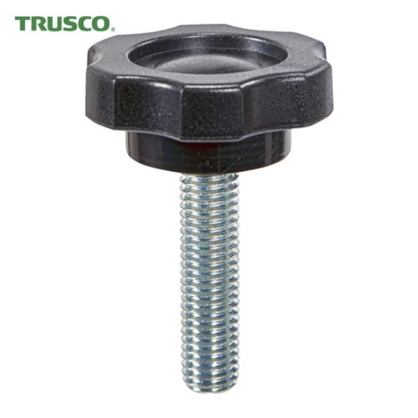 TRUSCO ノブ|特長:六角形タイプと溝が6つのため、より手にフィットしやすいです。
