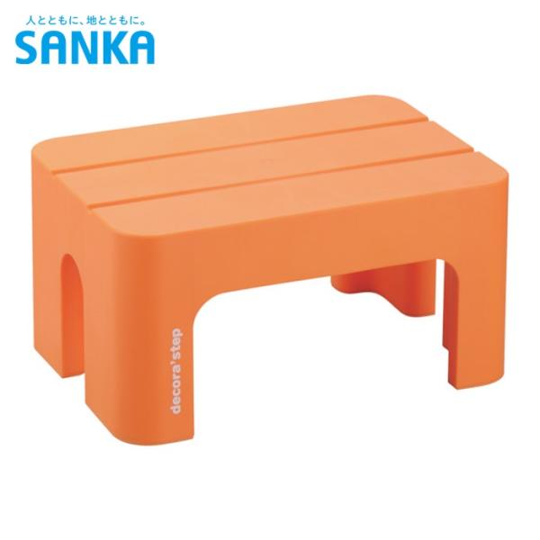 特長●底脚には滑り止めが付いています。用途●踏台用仕様●最大使用質量(kg)：100●天板高さ(m)：0.2●天板寸法(mm)：395×280●色：オレンジ●本体サイズ(mm)：W395×D280×H200仕様２●完成品材質／仕上●本体：ポ...