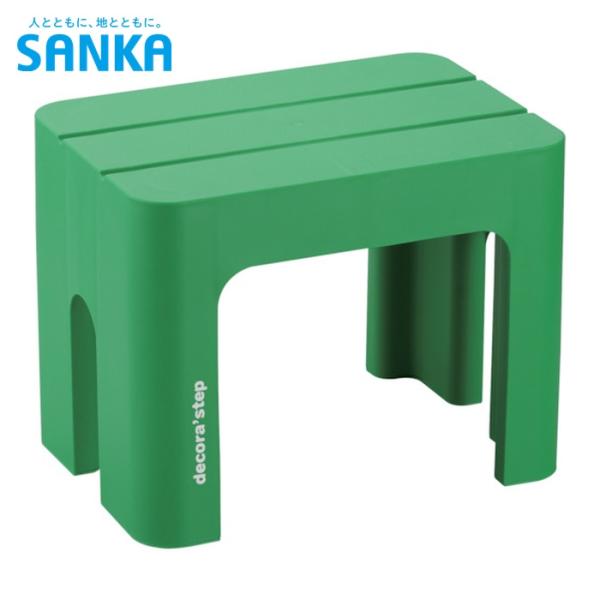 特長●底脚には滑り止めが付いています。用途●踏台用仕様●最大使用質量(kg)：100●天板高さ(m)：0.3●天板寸法(mm)：395×280●色：グリーン●本体サイズ(mm)：W395×D280×H300仕様２●完成品材質／仕上●本体：ポ...