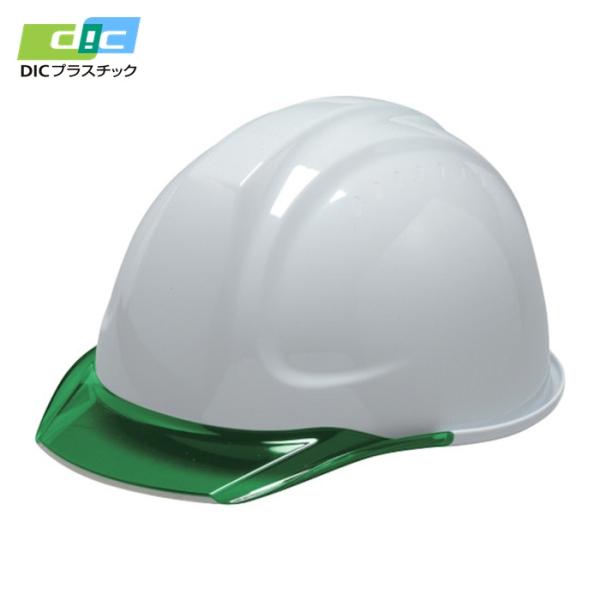 DIC DICプラスチック 安全ヘルメット SYA-Cエアロメッシュ 白/グリーン