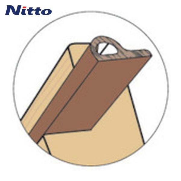 ニトムズ ドア・窓用気密パッキンP型 (1巻) G0102
