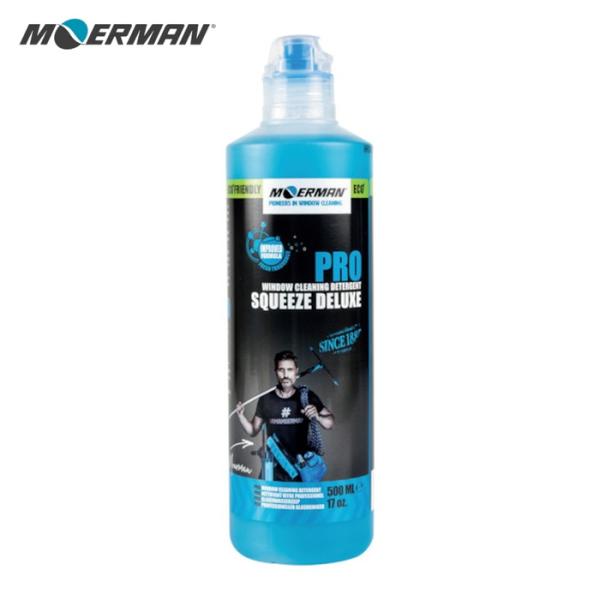 モアマン ガラス用洗剤 スクイーズデラックス 本体500ml (1本) 品番：M24611