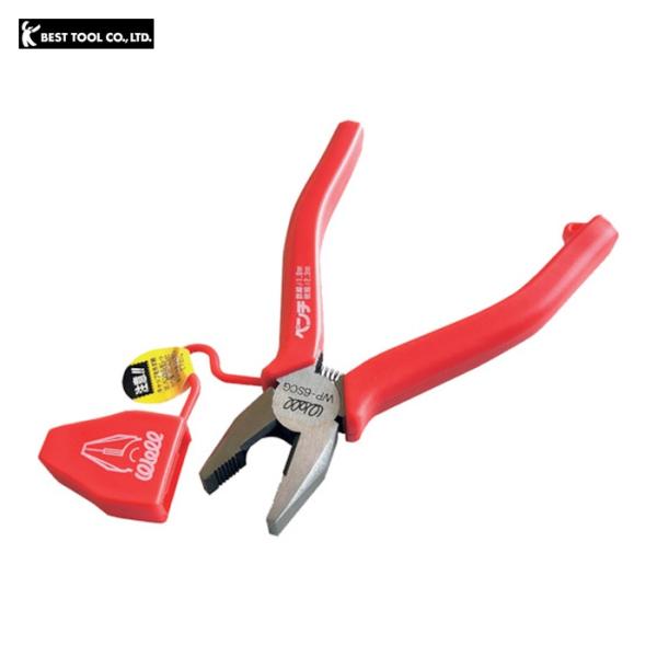 ベストツール ペンチ|特長:シンプルなフォルムをベースにスプリングをつけて機能性をアップし、セーフティにお使い頂けるようキャップを先端につけたペンチです。 スプリング内蔵なので連続作業が楽に行えます。 保護キャップの採用で安全性を高めています。