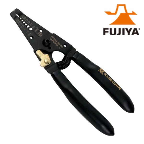 フジ矢 PP323A-165-BG ワイヤーストリッパA型(黒金) (1丁)