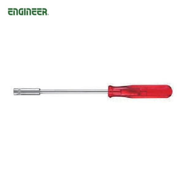 ENGINEER ソケットドライバー|特長:グリップ部はプラスチック柄です。 耐摩耗性に優れています。 ニッケルメッキ仕上げです。