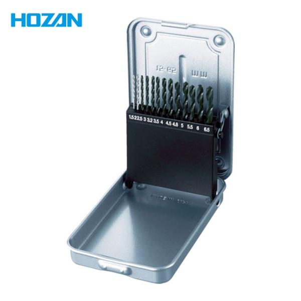 HOZAN（ホーザン） ドリルセット 13本入り (1S) 品番：K-493 : 工具