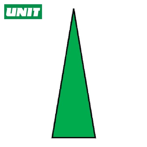 ユニット UNIT ゲージマーカー 緑・PPステッカー・1シート100枚入 (1組) 446-82
