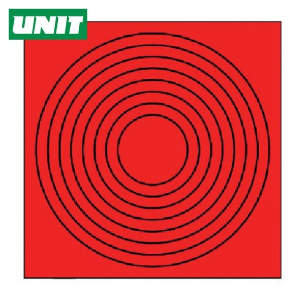 ユニット UNIT ゲージマーカー円形赤・PPステッカー・10枚組 (1組) 446-85