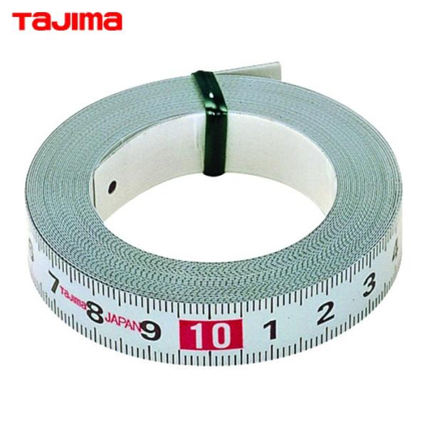 タジマ セッティングメジャー|特長:粘着テープ付なので、任意の場所に貼り付けできます。