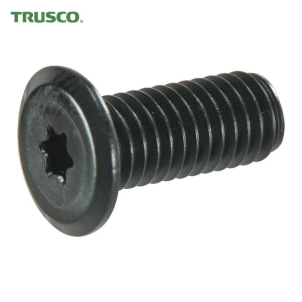 トラスコ TRUSCO ヘックスローブ超極低頭ねじ アルミ アルマイト黒 M4×12 4本入 (1Pk) B190-0412