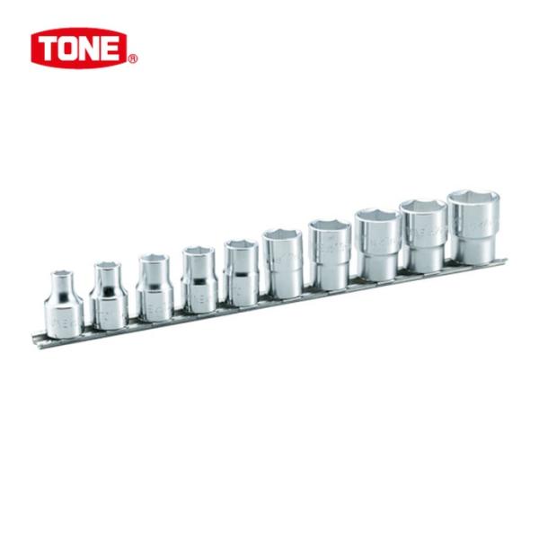 TONE トネ HS410 ソケットセット(6角・ホルダー付) 10pcs 差込角12.7mm (1S)
