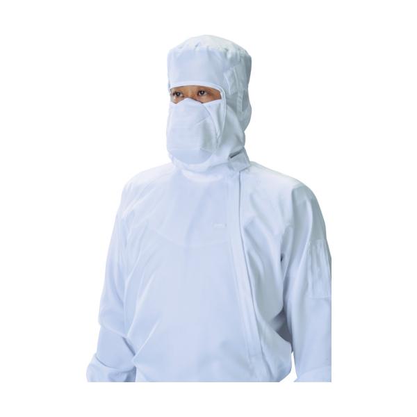 特長●メガネホルダーが付いておりメガネの脱着が容易にできます。●マスク付きの為、顔部からの塵埃を防ぎます。●光消臭繊維を使用し人体からのケミカル汚染を制御します。用途●クリーンルーム用。