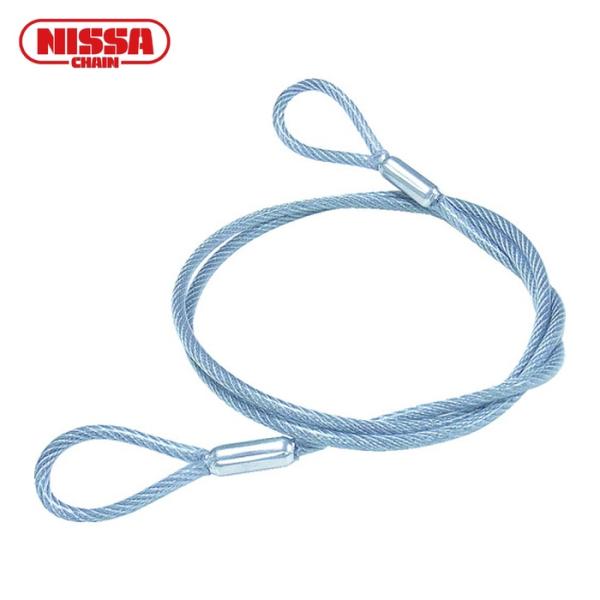 ニッサチェイン カットワイヤ|特長:両端アイ加工済みで、すぐに使えます。 細くても強度があり、目立ちません。 ワイヤ保護用のコーティング付です。