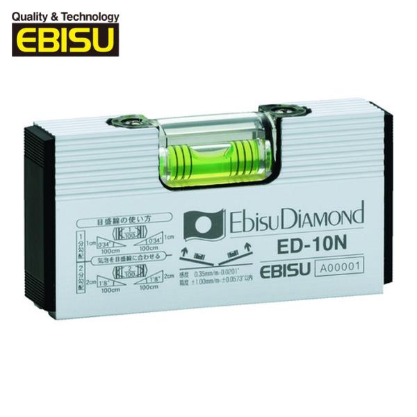 特長●樹脂製フラット型サイドキャップ付で建材等を傷つけません。●6本線気泡管は、勾配の1/100（1分勾配）・2/100（2分勾配）が測定できます。●拡大レンズ付で大変見やすいです。●精度の調整機構付で大変便利です。●測定基準面がV溝付でパ...