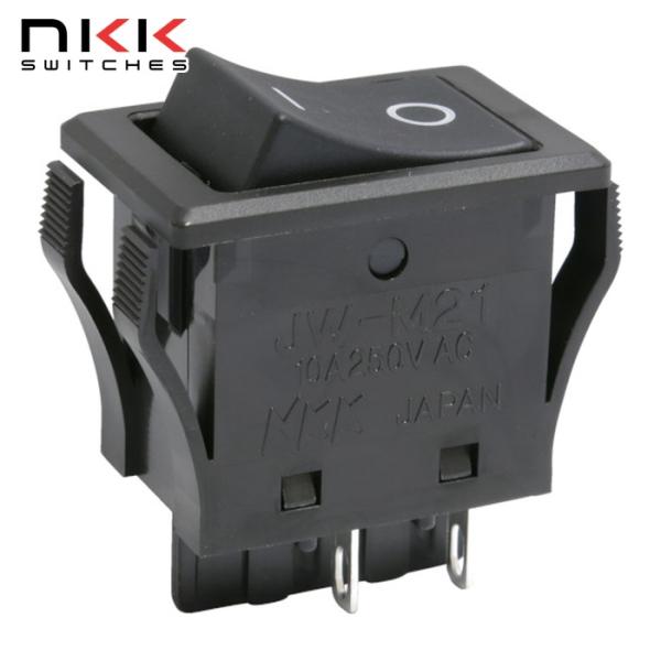 NKKスイッチズ ロッカスイッチ|特長:小型ロッカスイッチです。 インラッシュ特性78Aです。