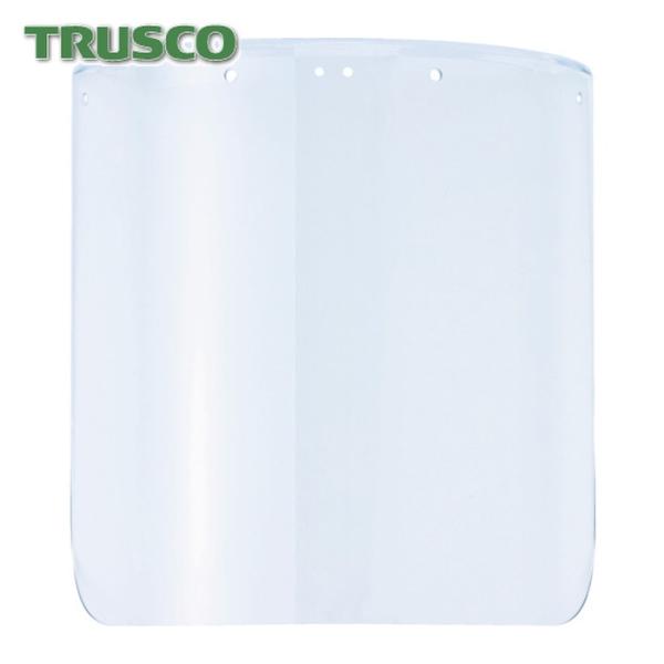 TRUSCO 防災面|特長:防災面用替レンズです。 ポリカーボネート製です。 耐衝撃性に優れています。
