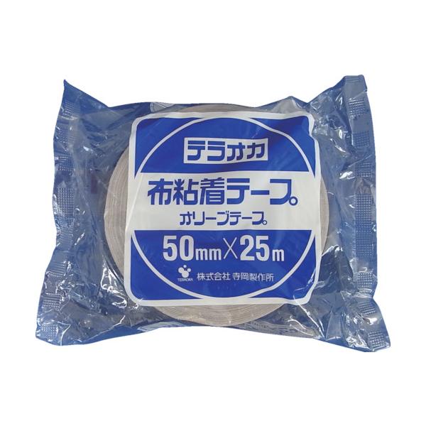 他サイト： TERAOKA カラーオリーブテープ NO.145 茶 50mm×25m (1巻) 品番：145 BR-50X25の商品画像