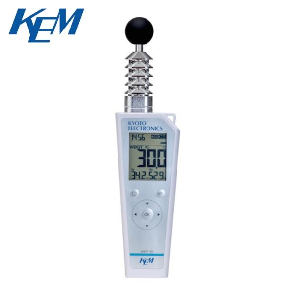 京都電子工業 KEM WBGT-301 暑さ指数計、熱中症計、熱中症指数計、熱中症指標計 日本スポーツ協会推奨品 熱中症指数表示範囲0.0~50.0°C (1個)