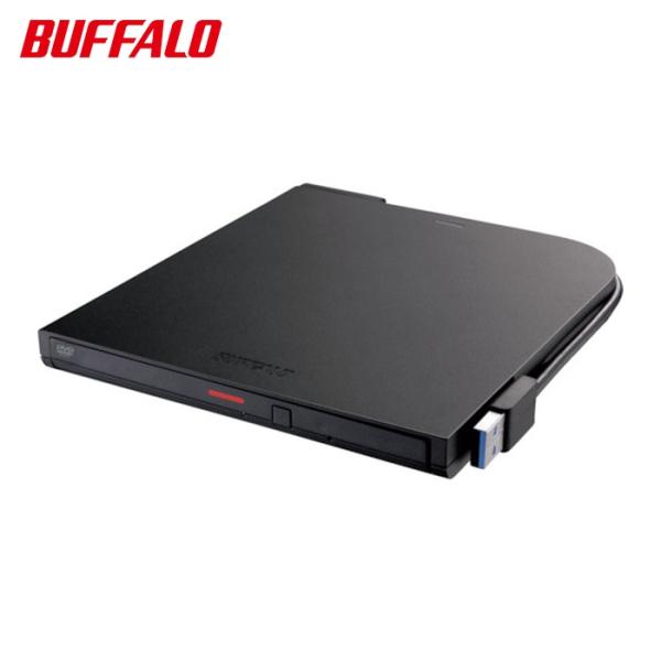 バッファロー USB3.2(Gen1)対応ポータブルDVD-ROMドライブ 読込専用モデル (1個) DVSM-PTR8U3-BKA