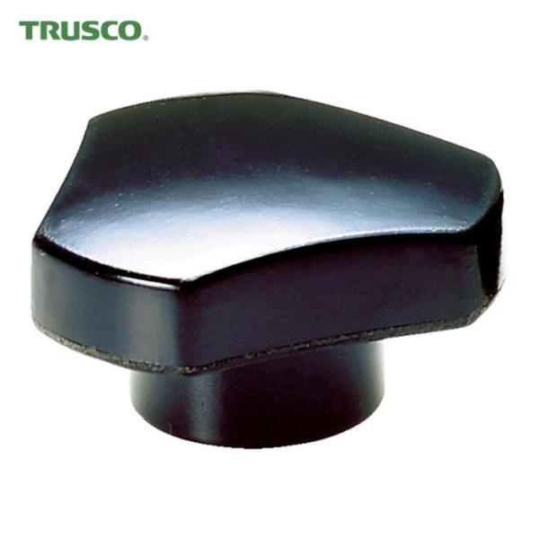 TRUSCO ノブ|特長:強化プラスチックに特別加工のボルト、ナットをインサート成形した表面光沢のある製品です。