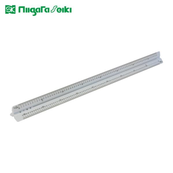 SK 新潟精機 TSB-30KD 三角スケール 快段目盛 30cm 300mm (1本)