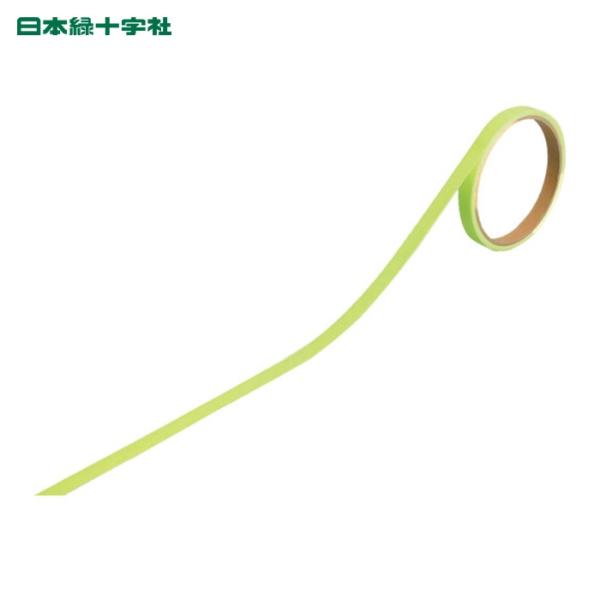 日本緑十字社 高輝度蓄光蛍光テープ CKT1002 10mm幅×2m 蛍光レモンイエロー (1巻) 409001