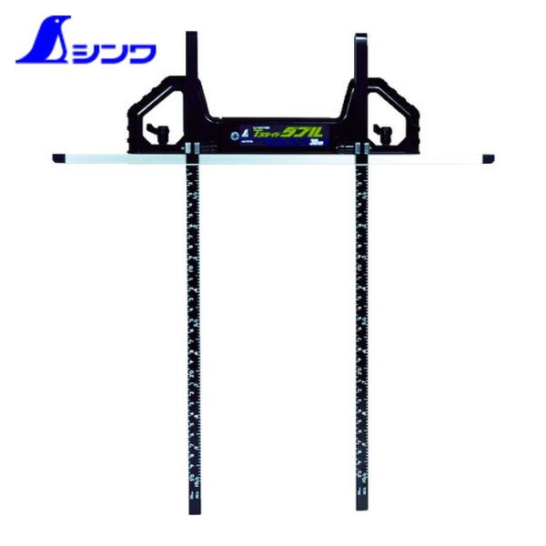 他サイト： シンワ測定 丸ノコガイド定規Tスライドダブル 30cm(併用目盛・突き当て可動式) (1本) 品番：73702 丸ノコガイド定規 丸鋸定規 丸のこ まるのこの商品画像