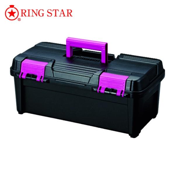 RING STAR 樹脂製工具箱|特長:お手軽価格の廉価版納得価格で高品質です。 便利な中皿スライド機能です。 中皿は向きを変えると下段にも使用できます。