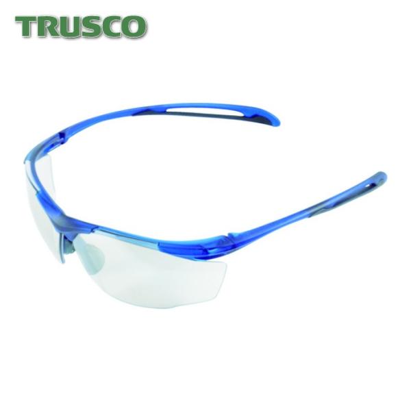 トラスコ TRUSCO 二眼型セーフティグラス (フィットタイプ) ブルー (1個) TSG-8212B