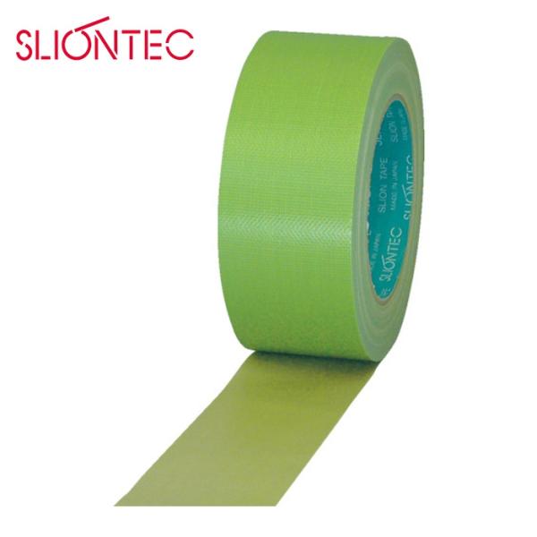 スリオン SLIONTEC 養生用布粘着テープ100mmX25m ライトグリーン (1巻) 337200-LG-00-100X25