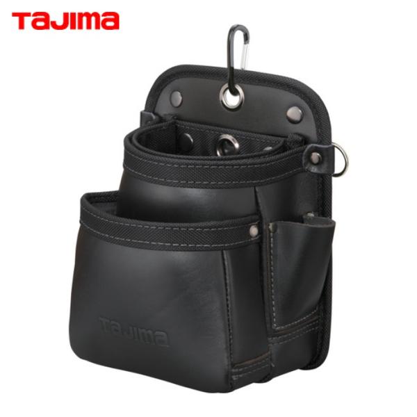 Tajima（タジマ） SFKBK-2S2H セフツイン腰袋 本革 2段小 (1個) : 工具