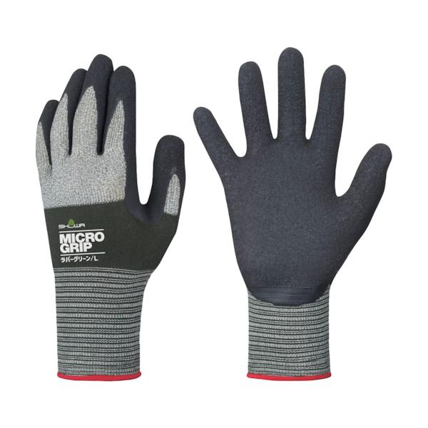 他サイト： SHOWA ショーワグローブ 作業手袋 天然ゴム背抜き手袋 NO344 マイクログリップ ラバーグリーン Sサイズ (1双) 品番：NO344-Sの商品画像