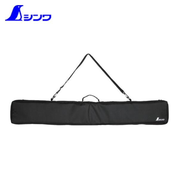 シンワ ツールバッグ|特長:フルオープンできる大型収納ケースです。 アルミ製直尺、アルミスタッフ、レベルなどの長尺物を収納できます。 取手、肩掛けベルト付です。