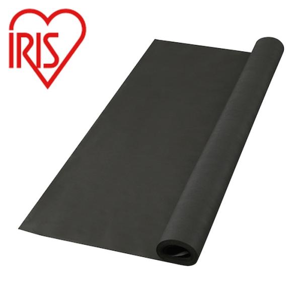 IRIS 防草シート|特長:遮光率98。 5%と高く、水も通し、切断加工が簡単な不織布タイプの防草シートです。 目が細かいので雑草が突き抜けにくく、裁断箇所がほつれにくいです。