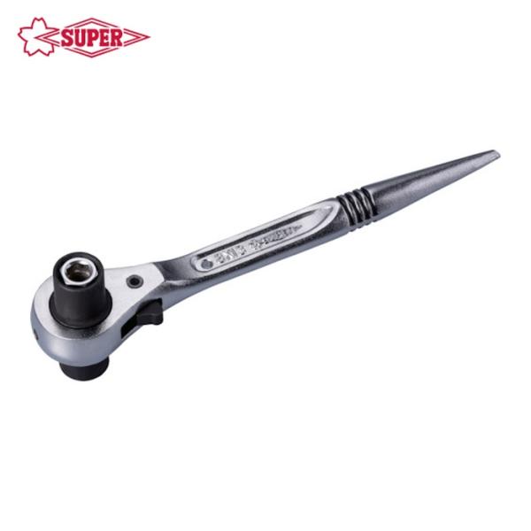 スーパーツール SRF0 4サイズラチェットレンチ 呼び:8、10、13、14 (1丁)
